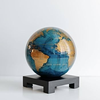 Amazon.co.jp: MOVA グローブ l 地球儀 l 世界地図シリーズ 青金